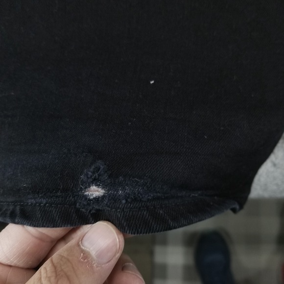 Madewell Jeans Womens 29 Black Flea Market Flare High Rise Dark Wash Denim - Picture 6 of 12